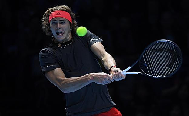 Alexander Zverev, durante la última edición de las Finales ATP que se acabó llevando.