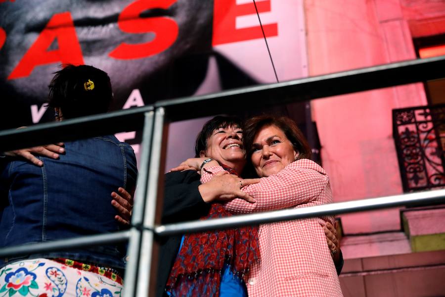 La vicepresidenta en funciones se convirtió en una de las protagonistas de la noche electoral gracias a su camiseta feminista