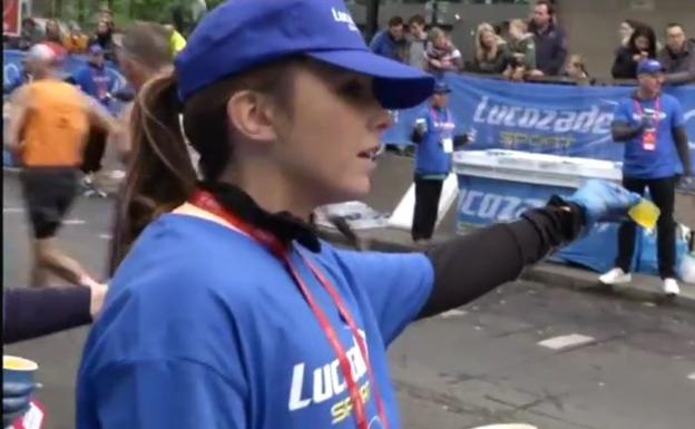 El 'Ooho' sustituye al botellín de agua en el maratón de Londres