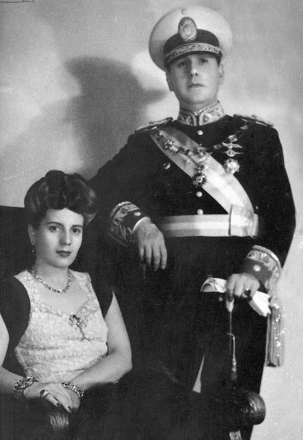 Eva Peron y su marido Juan Perón. 