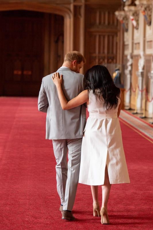 Meghan y Henry presentan en sociedad y a los medios a su primer vástago