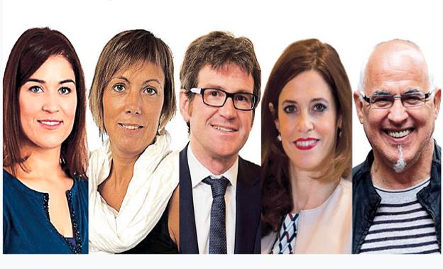 Los candidatos a la Alcaldía de Vitoria. 