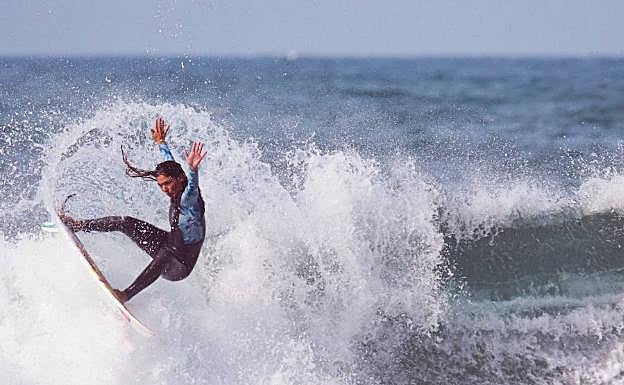 Garazi Sánchez, durante un torneo que le llevó a ganar el Campeonato de España. 