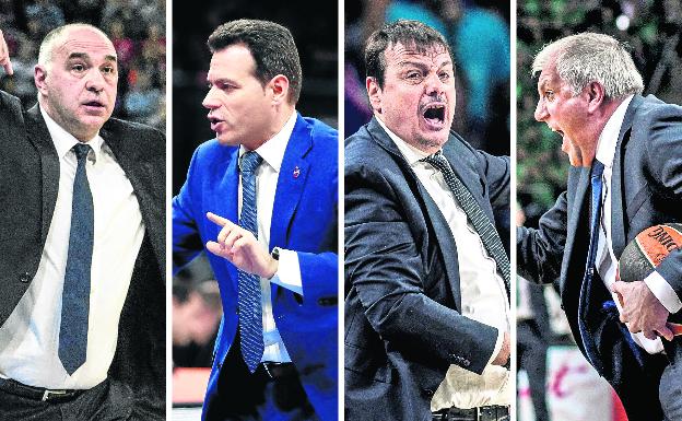 Laso, Itoudis, Ataman y Obradovic, cuatro técnicos en busca del título. 