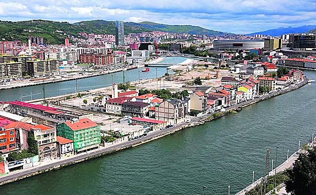 Zorrozaurre se convirtió en una isla en octubre de 2018. 