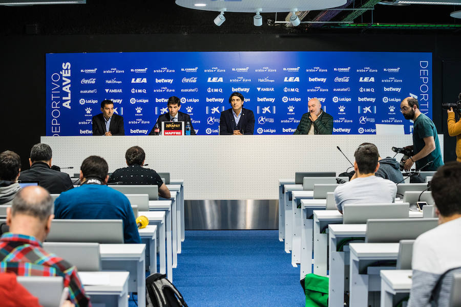 Fotos: Presentación de Asier Garitano como nuevo técnico del Alavés