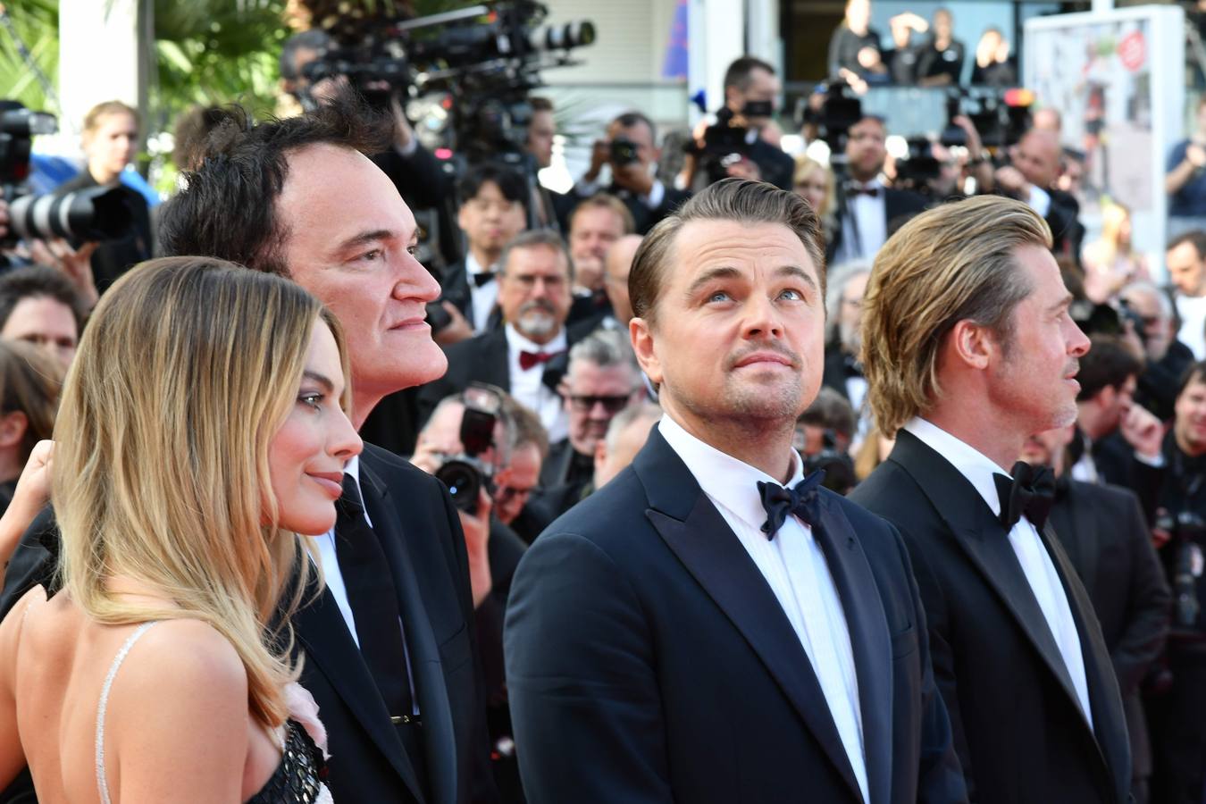 «Érase una vez en... Hollywood», de Quentin Tarantino, era una de las películas más esperadas del Festival de Cannes, y su alfombra roja no decepcionó