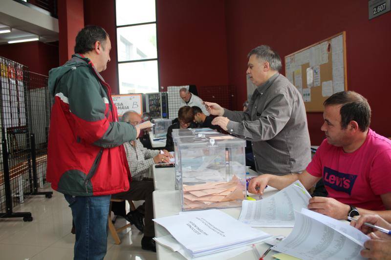 Votación en Amurrio.