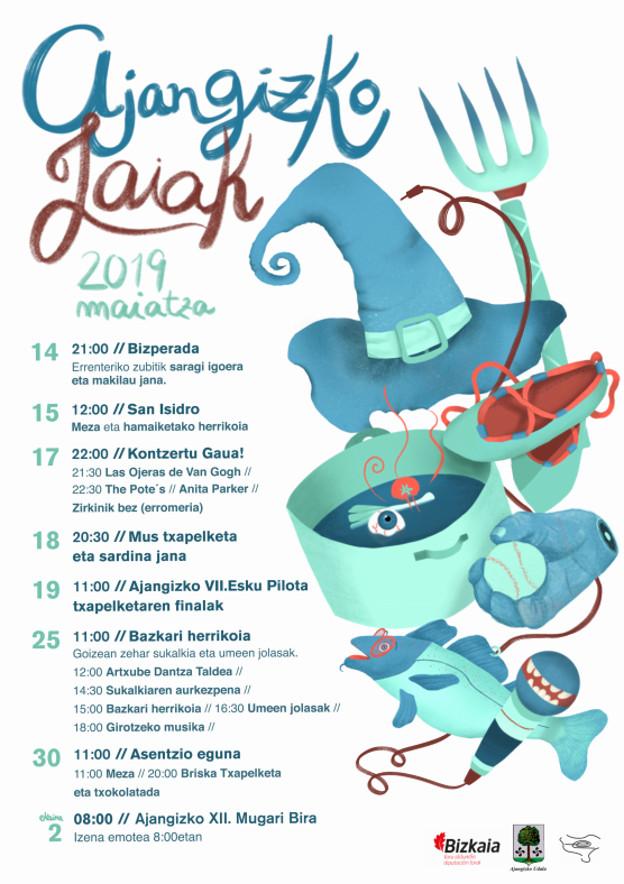 Programa de fiestas de Ajangiz : Ajangizko jaiak 2019