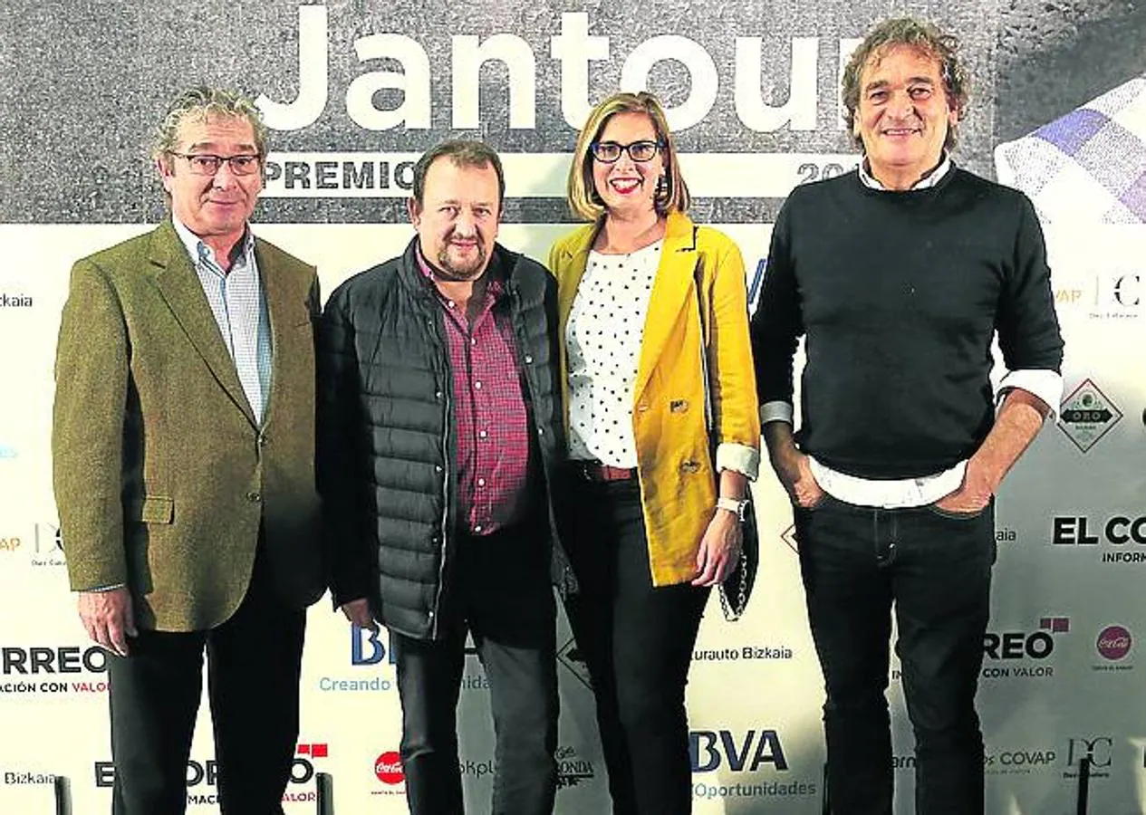 Luis Pesquera, Natxo Monje, Ane Epalza y Juanan Zaldua.