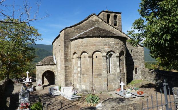 Vista de la cabecera de la ermita de Santa Eulalia. 