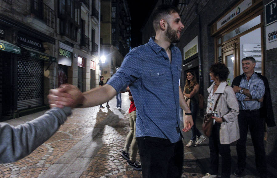 Fotos: Así fue la noche de celebración del Bilbao Basket