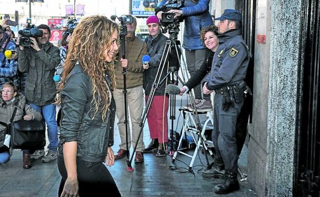 Shakira visitó también los juzgados en marzo, en esta ocasión para defenderse de la acusación de plagio.