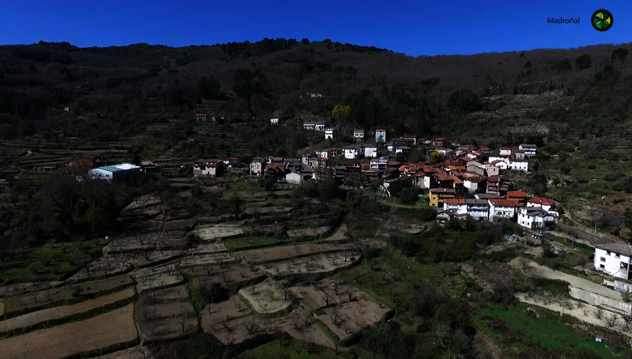 Vista aérea de Madroña, Salamanca, Castilla y León