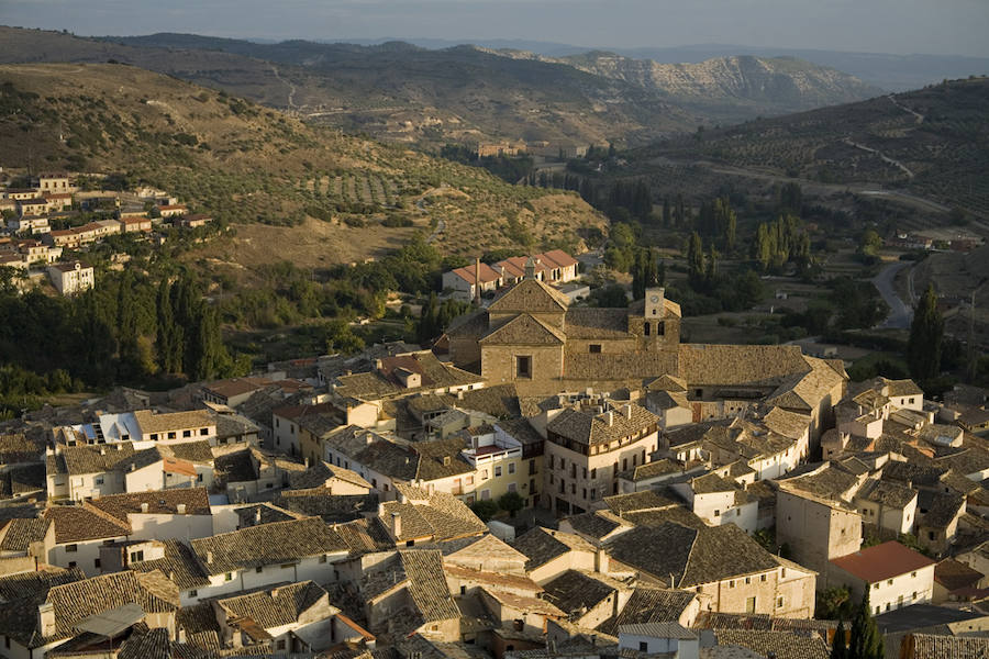 Vista aérea de Pastrana, Guadalajara, Castilla la Mancha