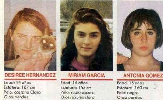 Desirée Hernández, Miriam García eta Antonia Gómez nerabeen irudia.