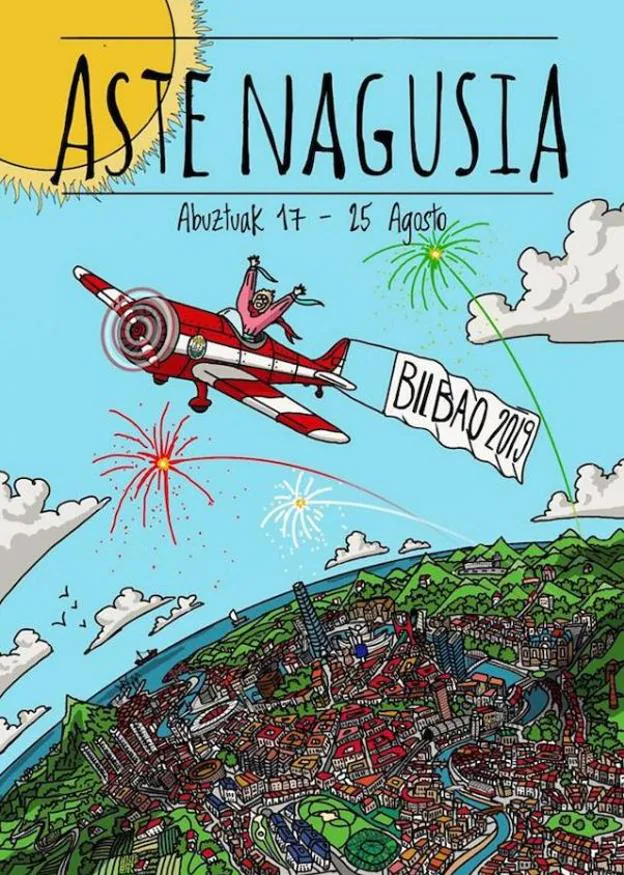 Cartel de Aste Nagusia 2019 y fechas de las fiestas de Bilbao