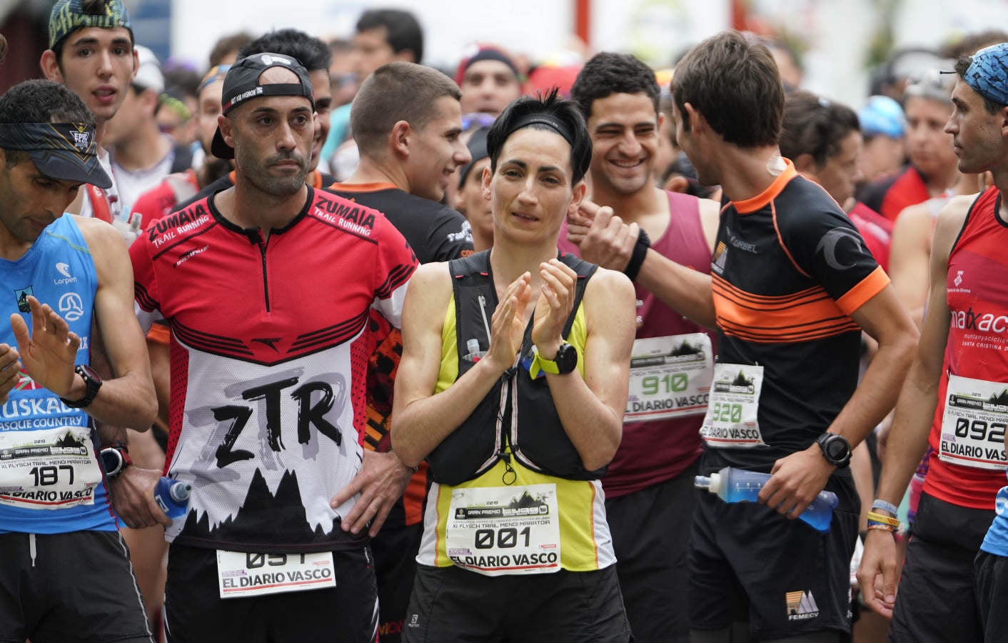 Gran ambiente el que se ha vivido en las carreras del Flysch Trail, donde el calor ha sido protagonista y ha hecho mella en los corredores.