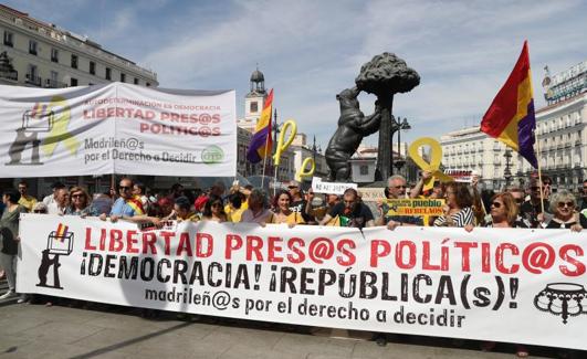 Concentración de este domingo en Madrid.