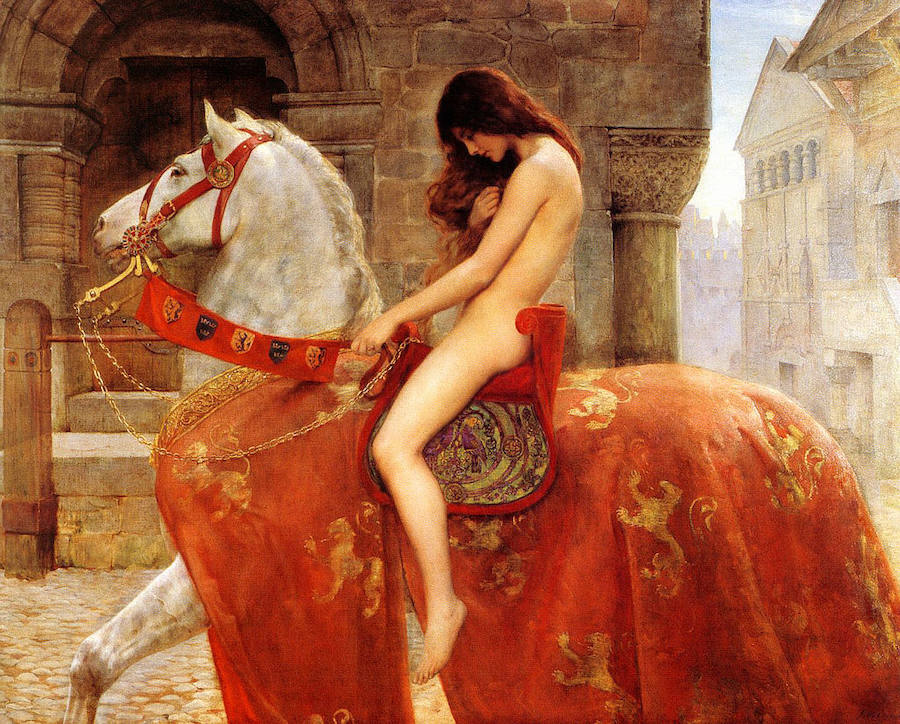 'Lady Godiva', pintura de John Collier (1897).