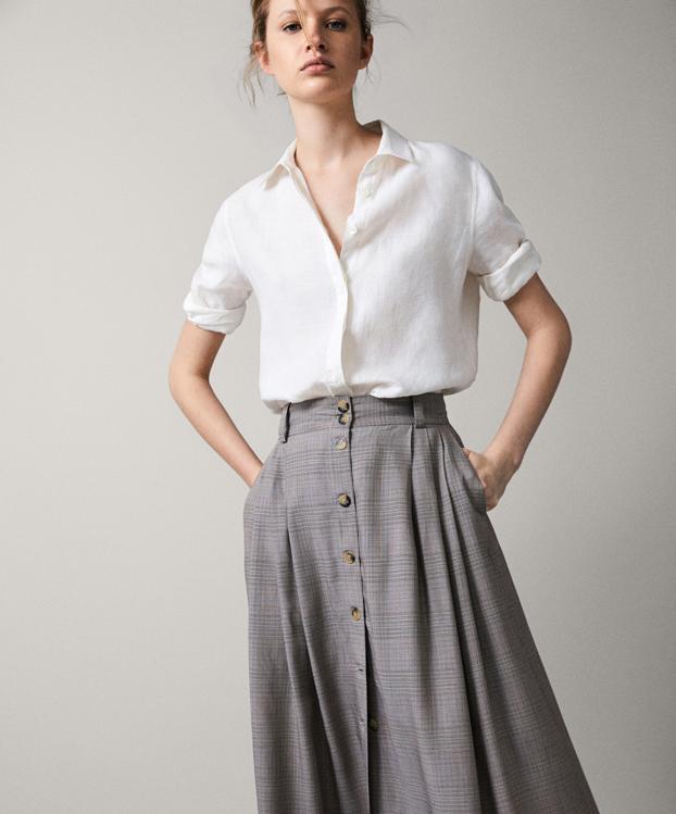 Massimo Dutti y la falda perfecta para looks de diario