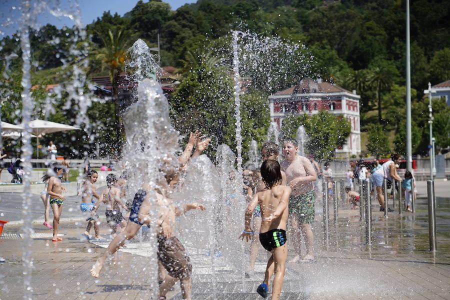 Fotos: Ola de calor en Bizkaia