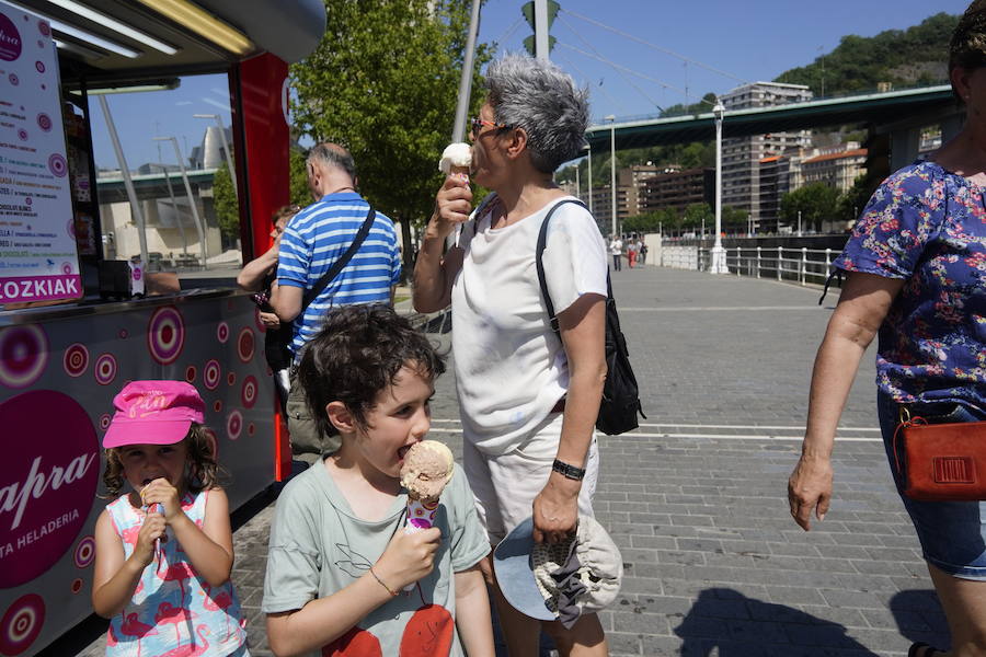 Fotos: Ola de calor en Bizkaia