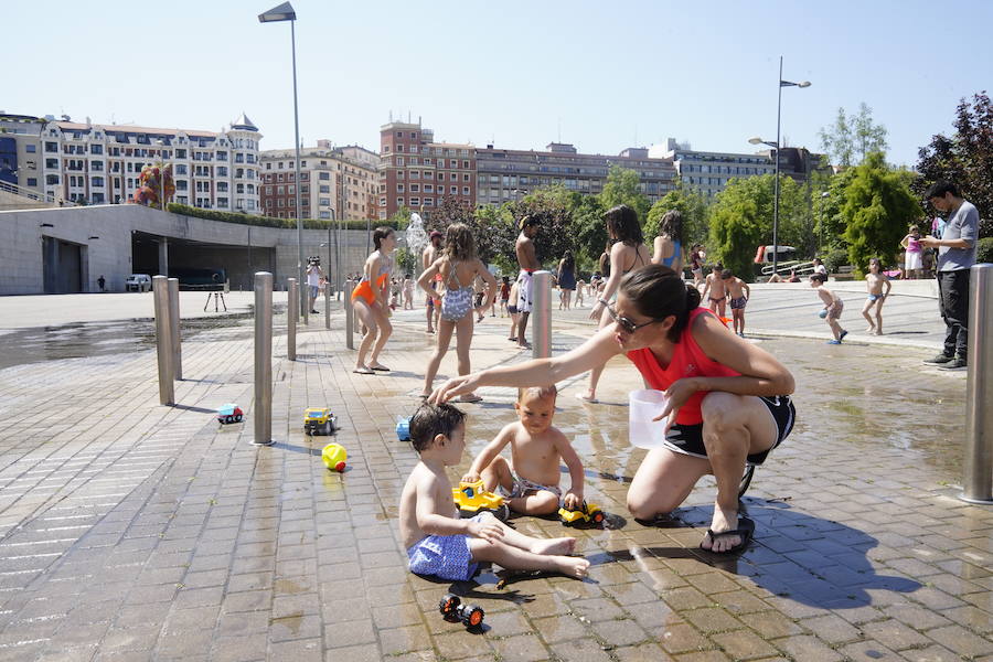 Fotos: Ola de calor en Bizkaia