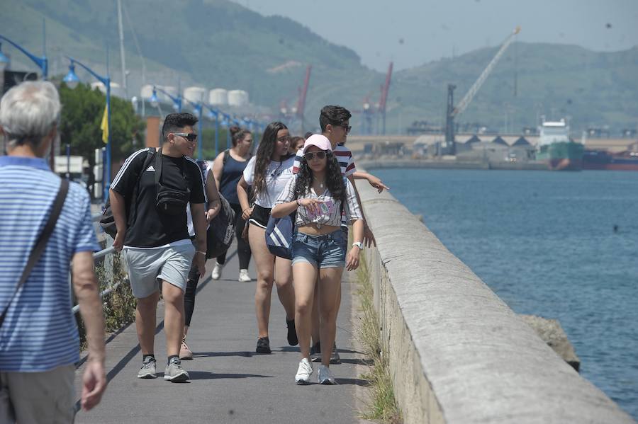 Fotos: Ola de calor en Bizkaia