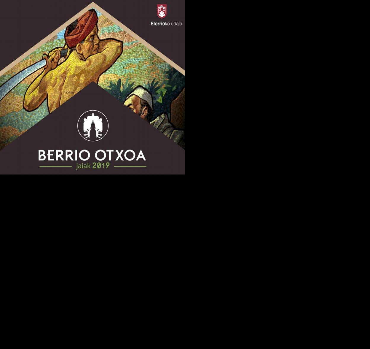 Cartel de fiestas de Berrio Otxoa 2019, en Elorrio.
