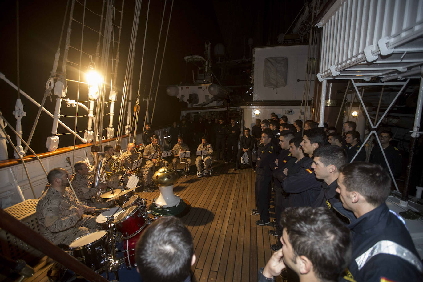 Una semana en el buque escuela 'Juan Sebastián Elcano'. 