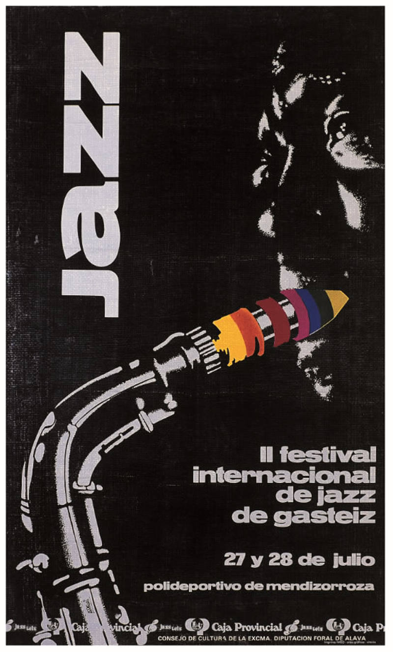 Cartel de 1978 del Festival de Jazz de Vitoria