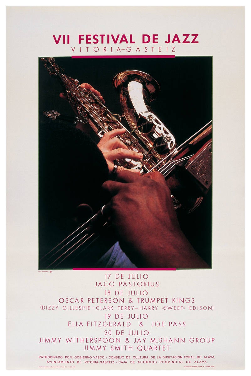 Cartel de 1983 del Festival de Jazz de Vitoria