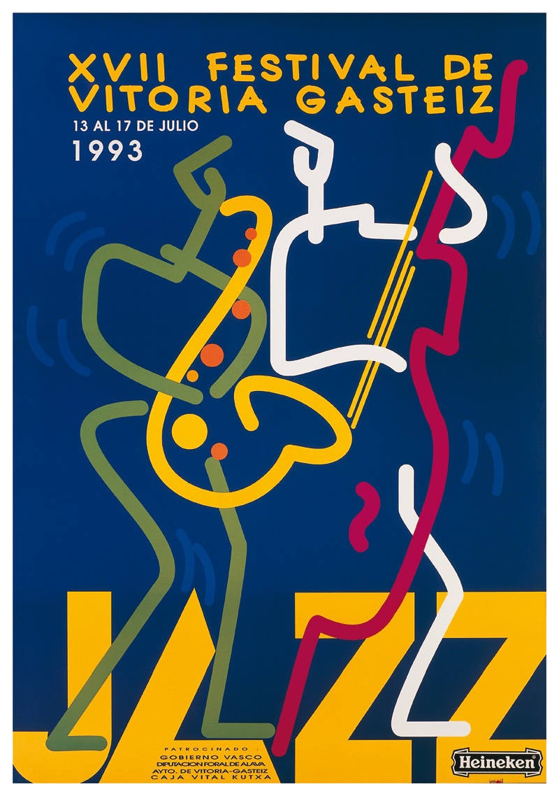 Cartel de 1993 del Festival de Jazz de Vitoria