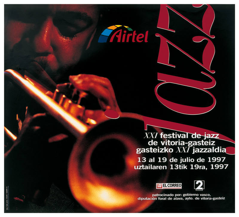 Cartel de 1997 del Festival de Jazz de Vitoria