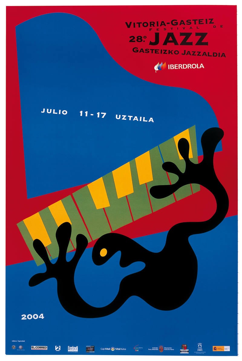 Cartel del 2004 del Festival de Jazz de Vitoria