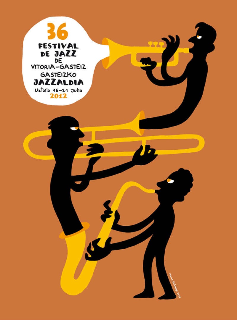 Cartel del 2012 del Festival de Jazz de Vitoria