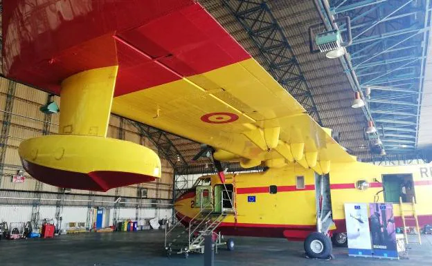 Uno de los aviones que España aporta al programa europeo RescUE. 