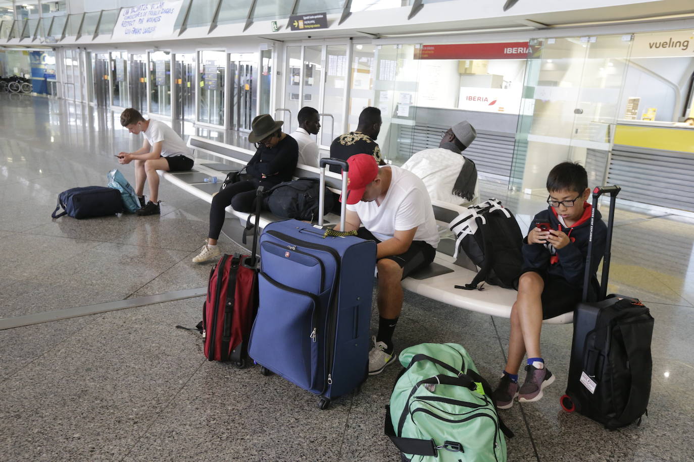 Fotos: Las imágenes del aeropuerto en la jornada de huelga