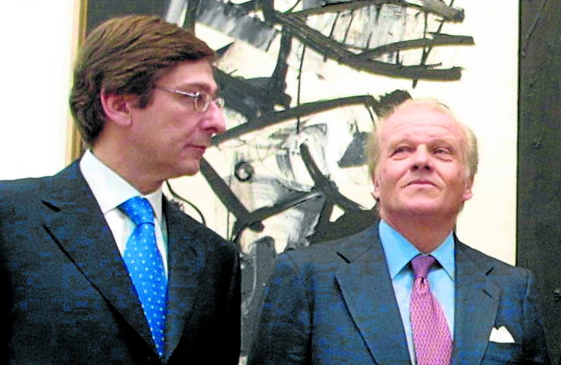 José Ignacio Goirigolzarri y Emilio de Ybarra, en el Bellas Artes de Bilbao.