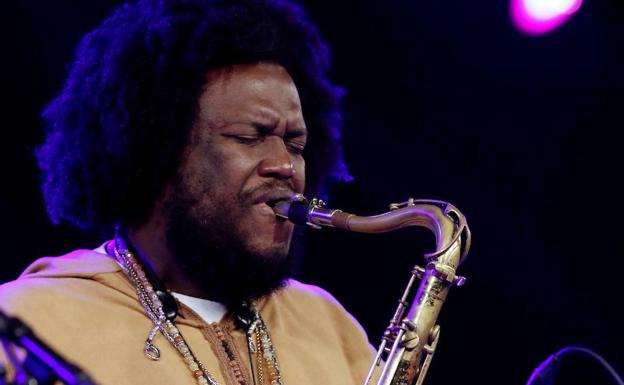 Kamasi Washington ayer en Mendizorroza. 