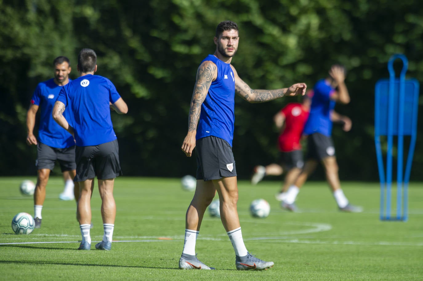 El Athletic entrena en Marienfeld.