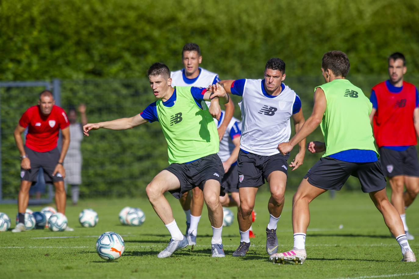 El Athletic entrena en Marienfeld.