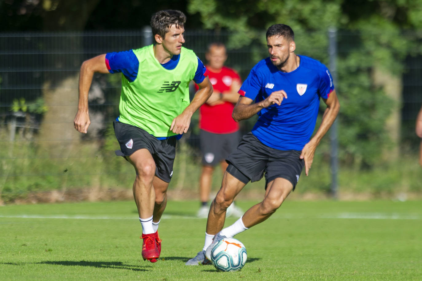 El Athletic entrena en Marienfeld.