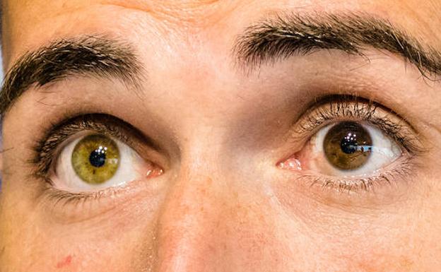 Detalle de los ojos de Aleix Vidal. 