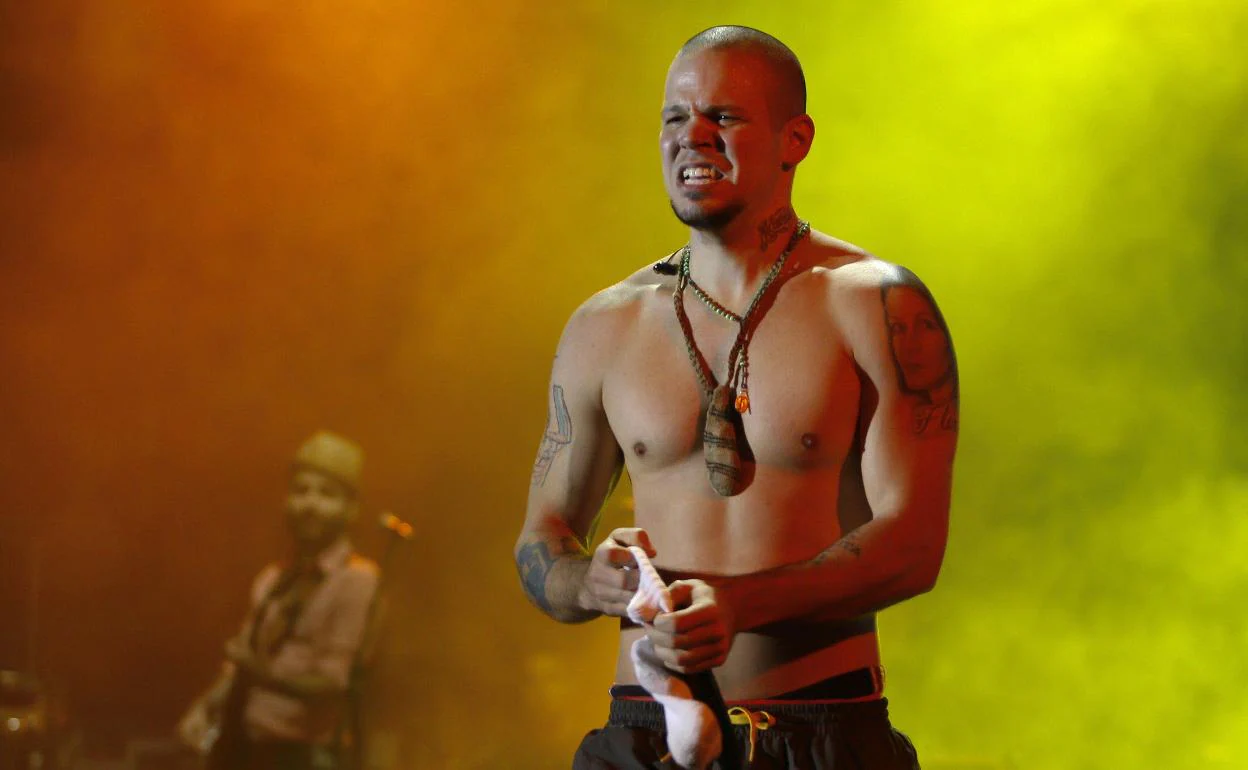 'Residente', en 2010, durante un concierto de Calle 13 en Caracas.