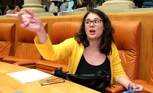 La parlamentaria de Podemos en La Rioja, Raquel Romero.