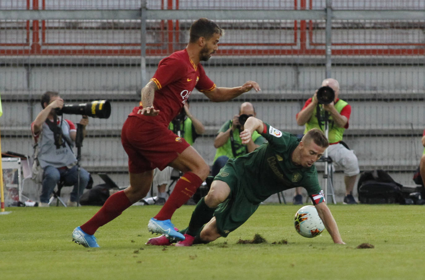 Fotos: El partido Athletic-Roma, en imágenes