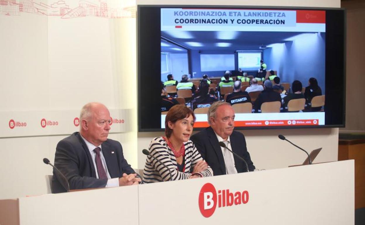 Presentación del operativo de seguridad para las fiestas de Bilbao.