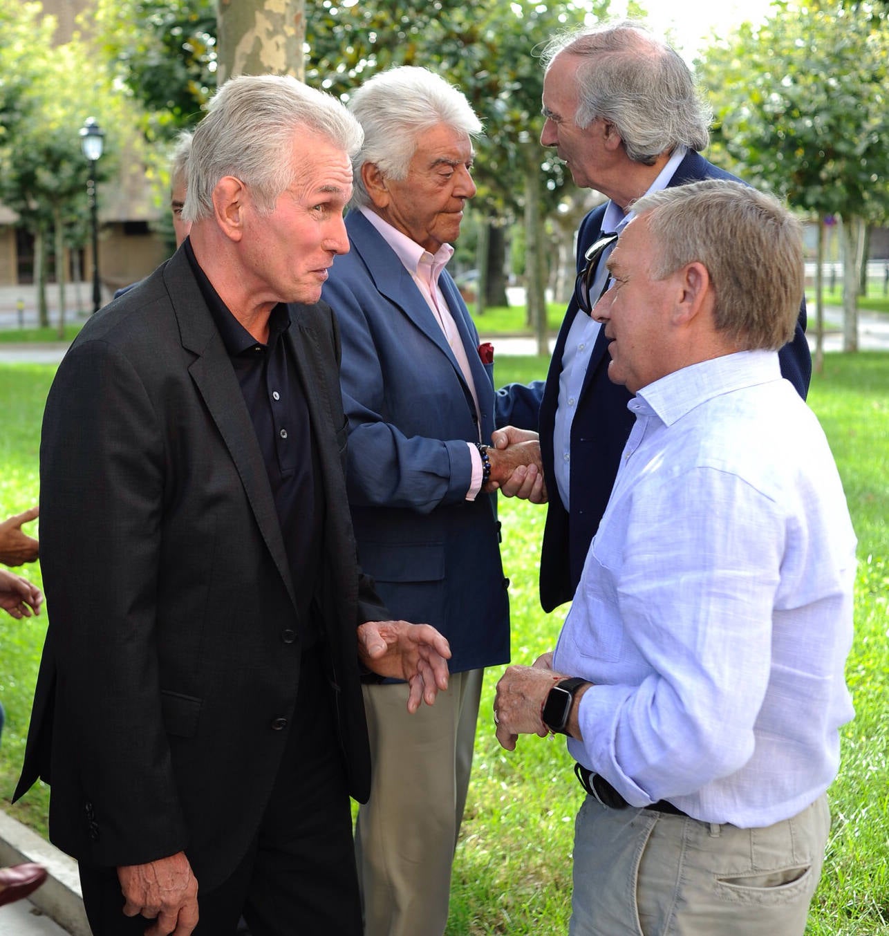 Jupp Heynckes, Javier Clemente, José Julián Lertxundi y José Ángel Iribar.